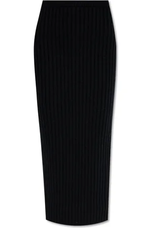 Max Mara Nederdel, Dame, Sort, XS, Uld, Skirt Seta