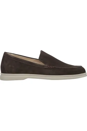 Estro Sko, Herre, Brun, 43 EU, Saddle Velour Slip-On Loafers