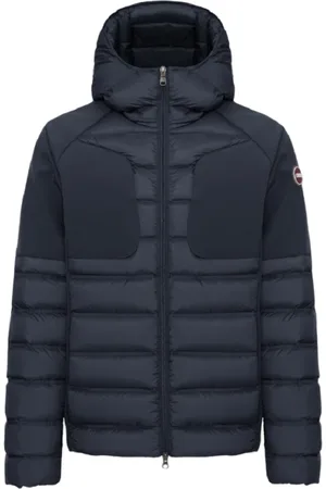 Colmar Jakke, Herre, Blå, M, Uld, Quilted Slim Fit Hooded Jacket