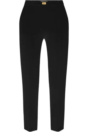 Elisabetta Franchi Bukser, Dame, Sort, XS, Polyester, Slim-fit Bukser