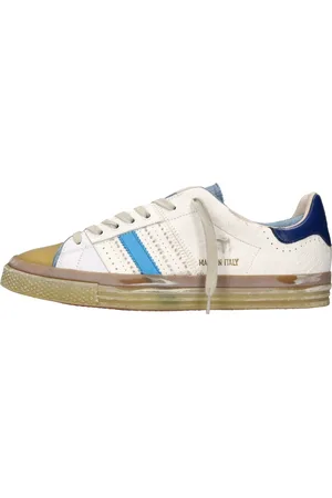Hidnander Sko, Herre, Hvid, 42 EU, Læder, Sneakers MultiColour