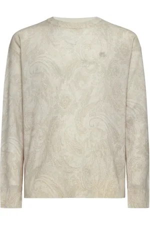 Etro Strik, Herre, , XL, Uld, Paisley Motif Uld Sweater