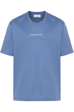 Lanvin Top, Herre, Blå, S, Bomuld, Cotton Jersey T-Shirt