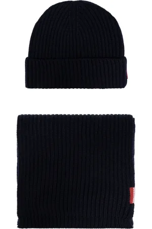Dsquared2 Tilbehør, Herre, Blå, ONE SIZE, Uld, Hat Scarf Set