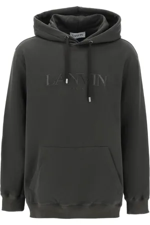 Lanvin Sweathshirts & Hoodies, Herre, Grøn, M, Bomuld, Curb Embroidered Hoodie