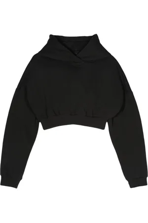 Entire Studios Sweathshirts & Hoodies, Dame, Sort, XS, Bomuld, Cropped Heavy Hood