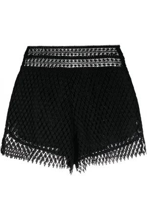 ERMANNO SCERVINO Shorts, Dame, Sort, XS, Bomuld, Cotton Broderie Anglaise Mini Shorts
