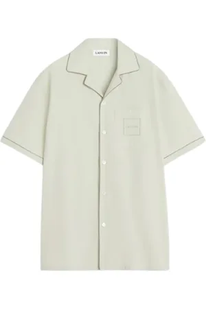 Lanvin Skjorte, Herre, , 2XL, Uld, Stilfuld Skjorte