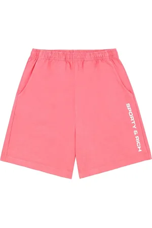 Sporty & Rich Shorts, Dame, Lyserød, S, Bomuld, Logo Gym Shorts