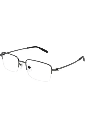Montblanc Tilbehør, unisex, Grå, 54 MM, Tyl, Ruthenium Style Solbriller