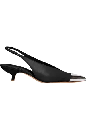 Sportmax Sko, Dame, Sort, 36 EU, Læder, Chic Slingback Læderhæle