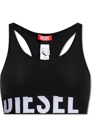Diesel Sport, Dame, Sort, 2XS, Bomuld, Ufsb-Cotton-Race-Bralette