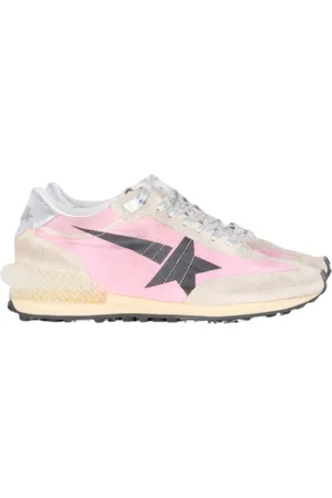 Golden Goose Sko, Dame, Flerfarvet, 37 EU, Uld, Marathon Running Sneakers Pink/Silver/Gold