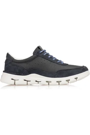 Clarks Sko, Herre, Blå, 40 EU, Læder, Nature Sneakers