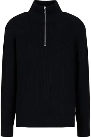 Emporio Armani Strik, Herre, Blå, S, Uld, Turtleneck Strik