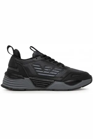 EA7 Sko, Herre, Sort, 39 EU, Læder, Sneakers