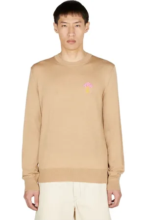 Comme des Garçons Strik, Herre, , XL, Bomuld, Mushroom Sweater med grafisk motiv