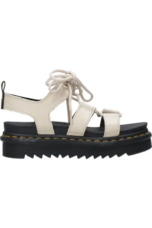 Dr. Martens Sko, Dame, , 40 EU, Læder, Sandaler med Robust Hakket Sål
