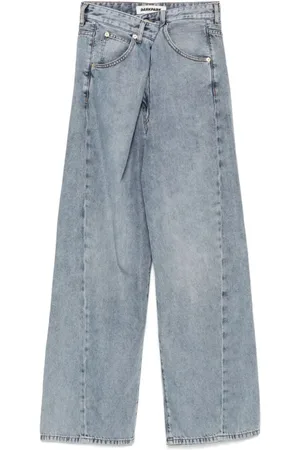 DARKPARK Jeans, Dame, Blå, W26, Fold Over Tencel Jeans
