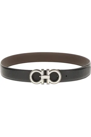 Salvatore Ferragamo Tilbehør, Herre, Sort, 95 CM, Læder, Kalvelæderbælte