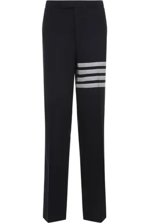 Thom Browne Bukser, Herre, Blå, XL, Uld, Navy Blå Uldbukser
