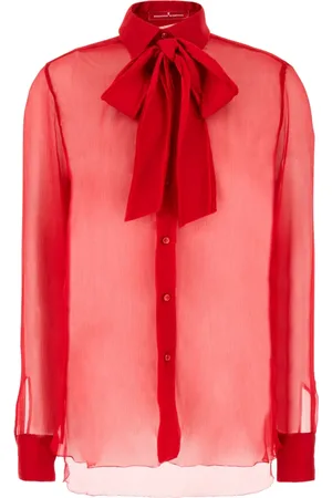 ERMANNO SCERVINO Bluser & Skjorter, Dame, Rød, M, Uld, Camicie Shirt