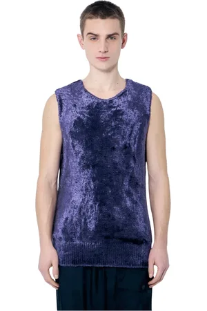 DRIES VAN NOTEN Top, Herre, Lilla, S, Fluffy Strik Top