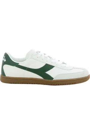 Diadora Sko, Herre, Hvid, 44 EU, Læder, Grønne Trainer H Sko