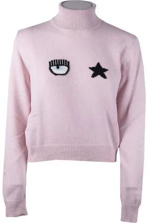 Chiara Ferragni Strik, Dame, Lilla, M, Uld, Eye Star Sweater