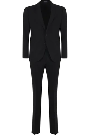 Emporio Armani Jakkesæt, Herre, Sort, M, Uld, Single Breasted Suit