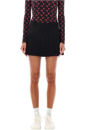 Marine Serre Nederdel, Dame, Sort, S, Diamond Mini Skirt