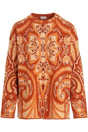 Etro Strik, Dame, , S, Uld, Intarsia-Mønstret Uldjumper