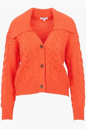 Suncoo Strik, Dame, , M, Uld, Golden Polo Neck Cardigan
