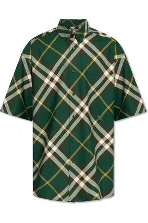 Burberry Skjorte, Herre, Flerfarvet, M, Bomuld, Skjorte med tern