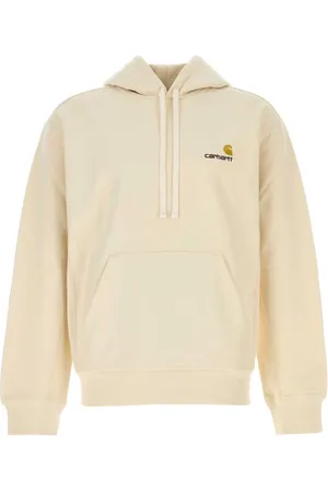 Carhartt Sweathshirts & Hoodies, Herre, , XL, Uld, Creme hættetrøje med amerikansk skrift