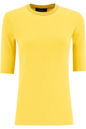 Fabiana Filippi Top, Dame, , XS, Bomuld, Ribbet bomulds T-shirt med slank pasform