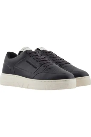 Emporio Armani Sko, Dame, Sort, 38 EU, Uld, Stilfulde Array Sneakers - Large