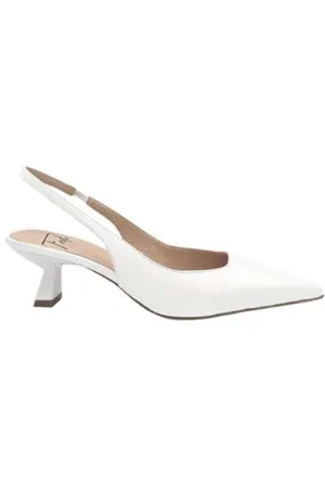 ROBERTO FESTA Sko, Dame, Hvid, 38 EU, Læder, Hvid læder slingback sko