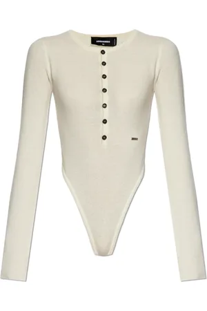 Dsquared2 Top, Dame, , M, Uld, Bodysuit med logoapplikation