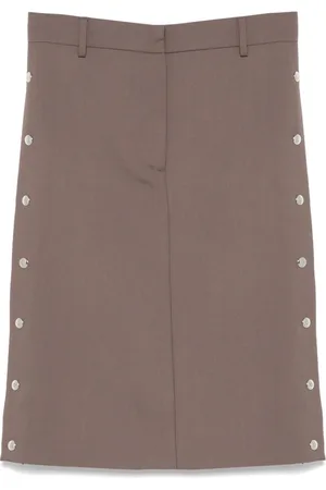 Stella McCartney Nederdel, Dame, Brun, 2XS, Uld, Studded Skirt