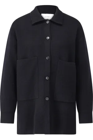 Lisa Yang Jakke, Dame, Sort, XS, Cashmere, Cashmere Overshirt Julianne