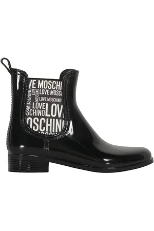 Moschino Sko, Dame, Sort, 39 EU, Ankelstøvler med mandelformet snude og elastiske indsatser