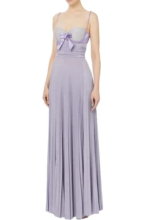 Elisabetta Franchi Kjole, Dame, Flerfarvet, L, Satin, Galla