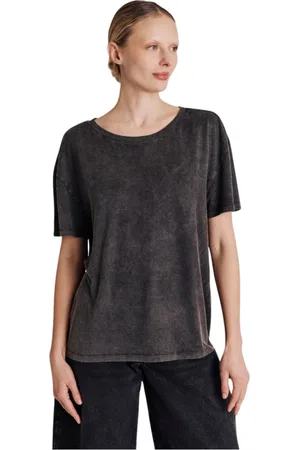 Berenice Top, Dame, Grå, M, T-shirt med vinger på ryggen