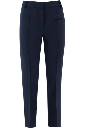 Fabiana Filippi Bukser, Dame, Blå, M, Uld, Skinny Stretch Uldbukser