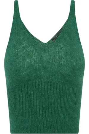 Cortana Strik, Dame, Grøn, M, Cashmere, Marlon Ærmeløs Top