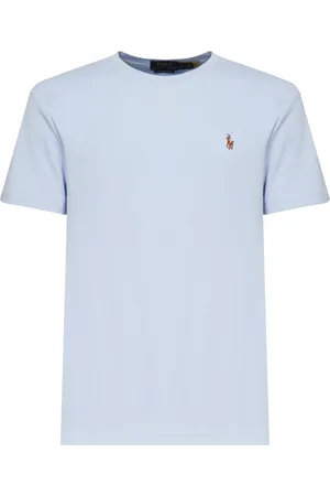 Ralph Lauren Top, Herre, Blå, 2XL, Bomuld, Blå T-shirts og Polos Sscncmslm1