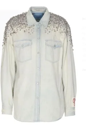 Golden Goose Bluser & Skjorter, Dame, Blå, S, Denim, Denimskjorte