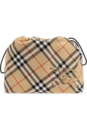 Burberry Taske, Herre, , ONE SIZE, Bomuld, Clutch med ternet motiv og EKD-broderi
