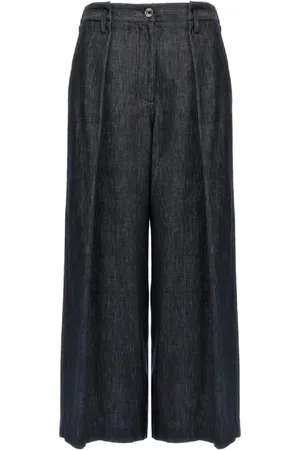 Brunello Cucinelli Bukser, Dame, Sort, XS, Bomuld, Elegante bomuldsbukser